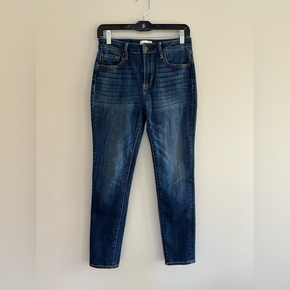 Driftwood Jackie High Rise Skinny Jeans in Dark Wash, size 26